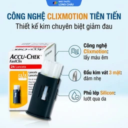Kim lấy máu Accu Chek Fastclix (24 cái) dùng cho máy Accu Chek Guide 3