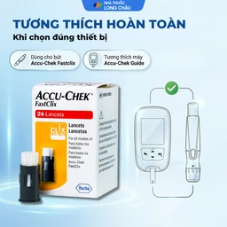 Kim lấy máu Accu Chek Fastclix (24 cái) dùng cho máy Accu Chek Guide 4