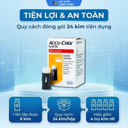 Kim lấy máu Accu Chek Fastclix (24 cái) dùng cho máy Accu Chek Guide 5