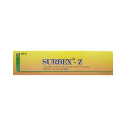 Thuốc Surbex-Z Abbott điều trị chứng thiếu các vitamin nhóm B, vitamin C và kẽm (10 vỉ x 10 viên)