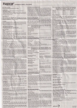 Thuốc Fugacar Janssen hương socola điều trị nhiễm một hay nhiều loại giun đường ruột (1 viên)