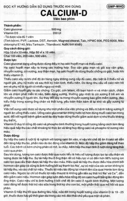 Thuốc Calcium D Robinson phòng và điều trị loãng xương (10 vỉ x 10 viên)