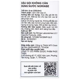 Dầu gội khô Norinse Shampoo làm sạch tóc (236.6ml)