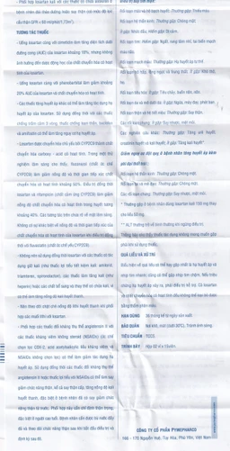 Thuốc Pyzacar 50 Pymepharco chống tăng huyết áp (2 vỉ x 15 viên)