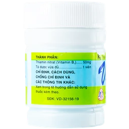 Thuốc Vitamin B1 50mg Mekophar điều trị thiếu Vitamin B (100 viên)