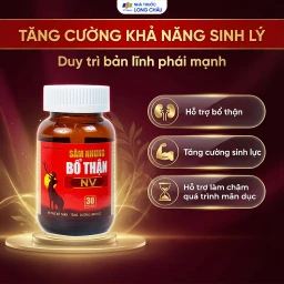 Viên uống hỗ trợ bổ thận, tăng cường sinh lực Sâm Nhung Bổ Thận NV (30 viên) 4