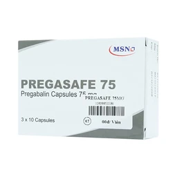 Thuốc Pregasafe 75 MSN điều trị đau thần kinh, động kinh (3 vỉ x 10 viên) 
