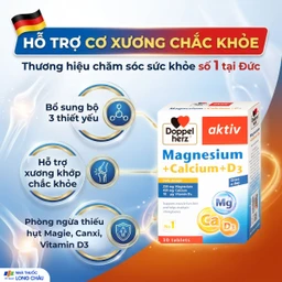 Viên hỗ trợ cơ xương Magnesium+Calcium+D3 Doppelherz (3 vỉ x 10 viên) 2