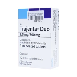 Thuốc Trajenta Duo 2.5mg/500mg Boehringer điều trị đái tháo đường típ 2 (3 vỉ x 10 viên)