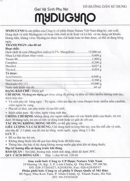 Gel vệ sinh phụ nữ Mydugyno Nature kháng khuẩn, kháng nấm, kháng virus (120ml) 