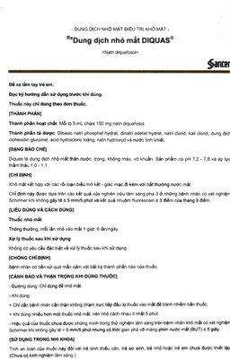 Thuốc nhỏ mắt Diquas Santen điều trị khô mắt (5ml)