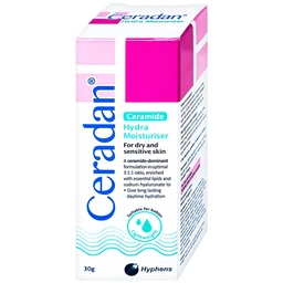 Kem dưỡng ẩm Ceradan Ceramide Hydra Moisturiser làm dịu da và phục hồi da bị kích ứng 30g
