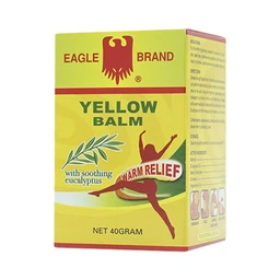 Cao vàng Con Ó Eagle Brand Yellow Balm Borden giảm đau đầu, choáng váng, chóng mặt (12 hộp x 40g)