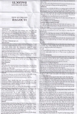 Thuốc Dagocti 0.5mg Medbolide điều trị và phòng ngừa sự tiến triển của bệnh tăng sản lành tính tuyến tiền liệt  (30 viên)