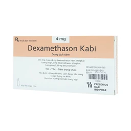 Thuốc Dexamethason Kabi 4mg dùng trong dị ứng nặng (10 ống)