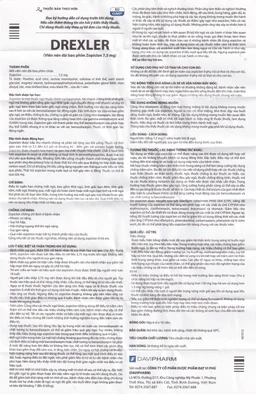 Thuốc Drexler Davipharm điều trị ngắn hạn chứng mất ngủ (60 viên)