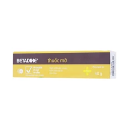 Thuốc mỡ Betadine Ointment hỗ trợ sát khuẩn vết loét, vết thương (40g)