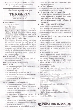 Dung dịch Thioserin CHO-A điều trị viêm mũi dị ứng (20 ống x 10ml)