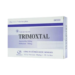 Thuốc Trimoxtal Mipharmco điều trị nhiễm trùng (2 vỉ x 7 viên)