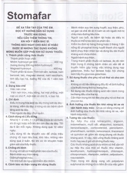 Viên nhai Stomafar Pharmedic điều trị trung hòa acid dạ dày (40 viên)