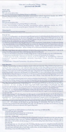 Thuốc Quinotab-500 Micro điều trị các chứng nhiễm trùng (1 vỉ x 10 viên) 