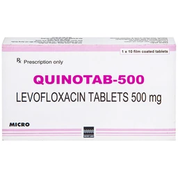 Thuốc Quinotab-500 Micro điều trị các chứng nhiễm trùng (1 vỉ x 10 viên) 