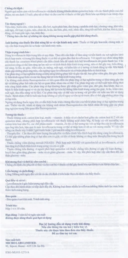 Thuốc Quinotab-500 Micro điều trị các chứng nhiễm trùng (1 vỉ x 10 viên) 