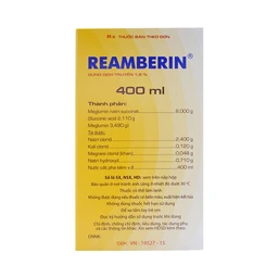 Dung dịch truyền Reamberin Polysan giảm oxy huyết và giải độc (400ml)