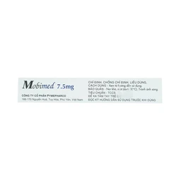 Thuốc Mobimed 7.5mg Pymepharco điều trị viêm khớp dạng thấp, viêm cột sống (2 vỉ x 10 viên)