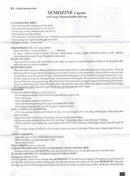Thuốc Semozine Capsule 80mg YooYuong hỗ trợ dự phòng tái phát nhiễm khuẩn hô hấp (6 vỉ x 10 viên)
