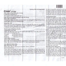 Thuốc Creon 25000 Abbott điều trị thiểu năng tụy ngoại tiết (20 viên)