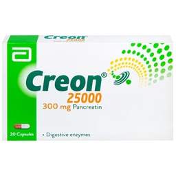 Thuốc Creon 25000 Abbott điều trị thiểu năng tụy ngoại tiết (20 viên)