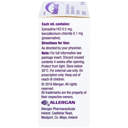 Dung dịch Relestat Allergan điều trị và phòng ngừa ngứa mắt (5ml)