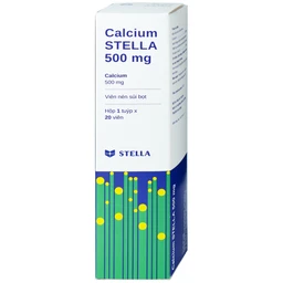 Viên sủi Calcium Stella 500mg phòng và hỗ trợ điều trị loãng xương (20 viên)