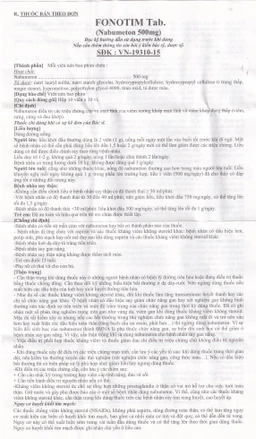 Thuốc Fonotim điều trị viêm xương khớp mạn tính, viêm khớp dạng thấp (10 vỉ x 10 viên)