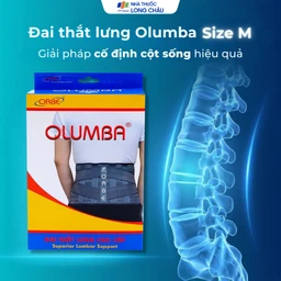 Đai thắt lưng Olumba Orbe size M màu ghi hỗ trợ giảm đau, cố định cột sống 2