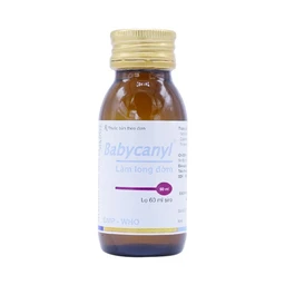 Siro Babycanyl Hataphar điều trị ho do hen phế quản, viêm phế quản (60ml)