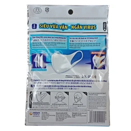 Khẩu trang Unicharm 3D Mask Virus Block Size M màu trắng (5 cái) ôm vừa vặn, ngăn virus