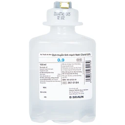Dịch truyền tĩnh mạch Natri Clorid 0,9% B. Braun làm dung môi pha tiêm truyền (100ml)