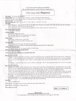 Thuốc Heparos Dongkoo giúp tăng cường chức năng và hỗ trợ điều trị bệnh do rối loạn, suy giảm chức năng gan (12 vỉ x 5 viên)
