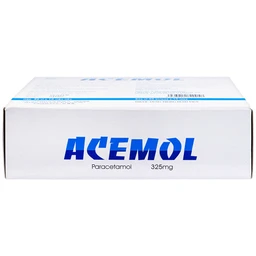 Thuốc Acemol 325mg Nadyphar hạ sốt và giảm đau (40 vỉ x 10 viên)