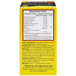 Viên uống ổn định đường huyết, tốt cho người bị tiểu đường Blood Sugar Control Vitamins For Life (60 viên)