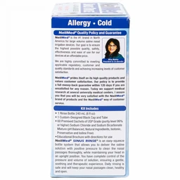Bộ rửa mũi Neilmed Sinus Rinse (1 bình + 60 gói) làm sạch và ngăn ngừa viêm xoang, viêm mũi dị ứng