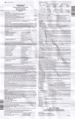 Bột pha uống Tedavi 400mg/57mg điều trị nhiễm khuẩn, viêm xoang, viêm tai giữa (70ml)