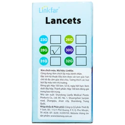 Kim lấy máu Linkfar blood lancets 28G (100 cái)