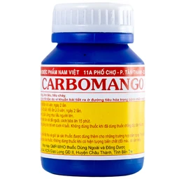 Thuốc Carbomango Nam Việt điều trị đau bụng, khó tiêu, tiêu chảy (100 viên)