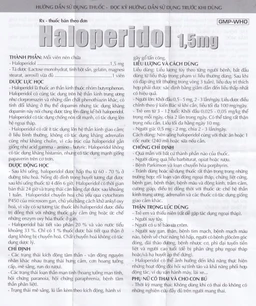Thuốc Haloperidol 1.5mg Danapha điều trị các trạng thái kích động tâm thần, vận động (10 vỉ x 25 viên)