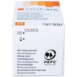Que thử đường huyết Ogcare Biochemical (hộp 25 que)
