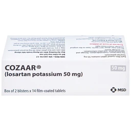 Thuốc Cozaar 50mg MSD điều trị tăng huyết áp (2 vỉ x 14 viên)
