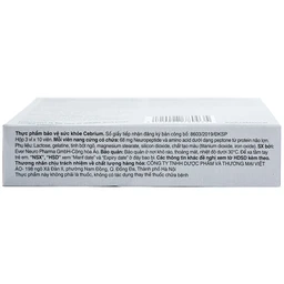 Viên hỗ trợ tăng khả năng tập trung Cebrium Ever Pharma (3 vỉ x 10 viên)